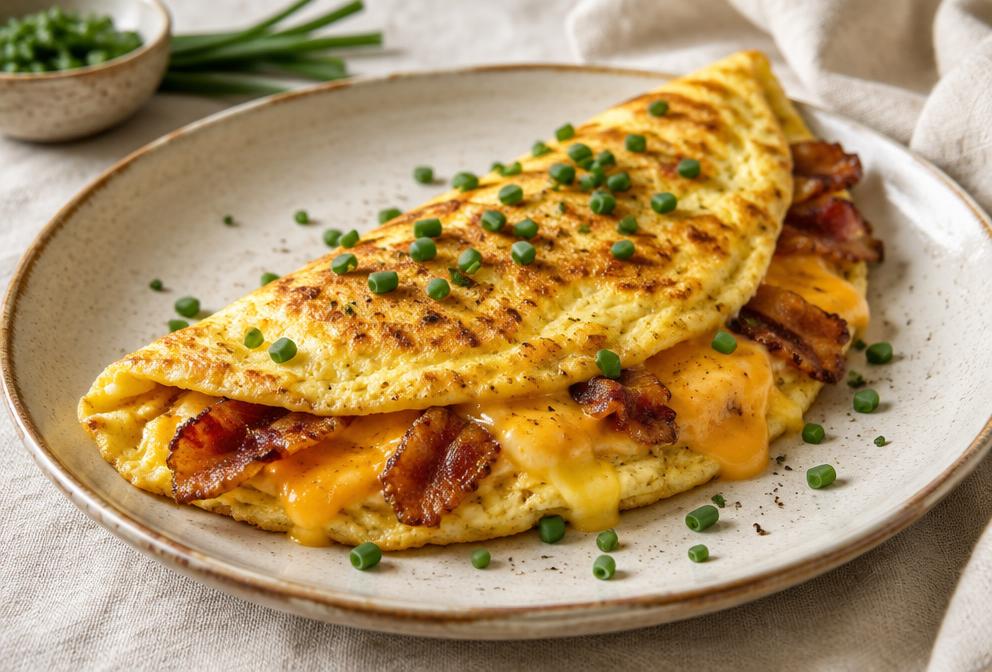 Bacon & Cheddar Omelette