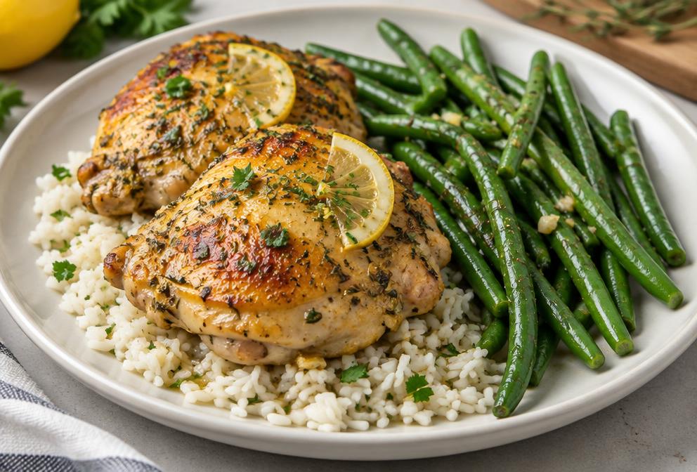 Lemon Herb Chicken & Rice