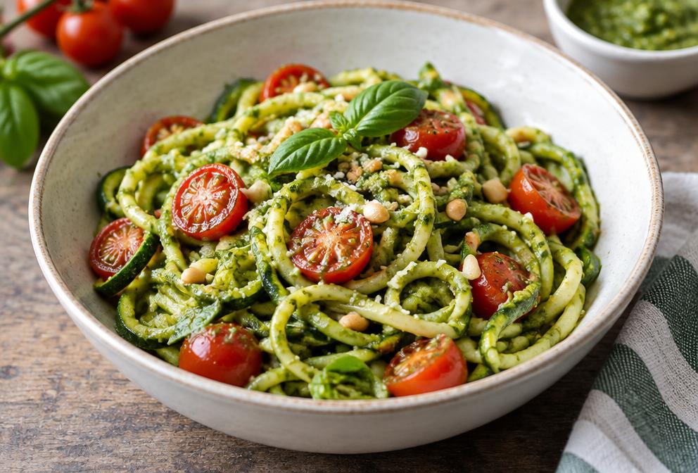 Zucchini Noodles with Pesto